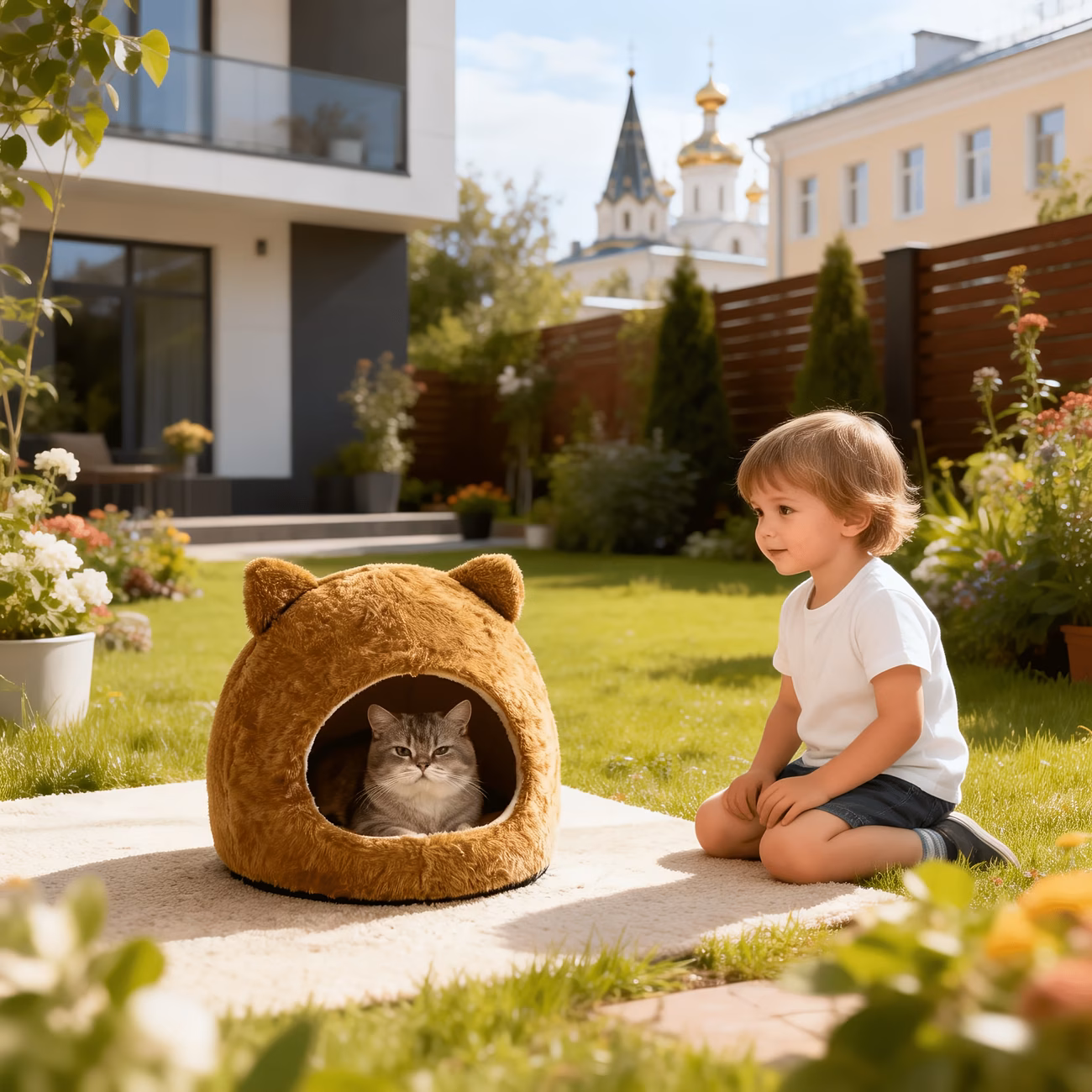 adorable owl shaped cat bed suitable for cats small dogs non slip base soft comfortable pet house with stylish indoor bed for kittens and puppies no cozy hideout for decor Product details 6