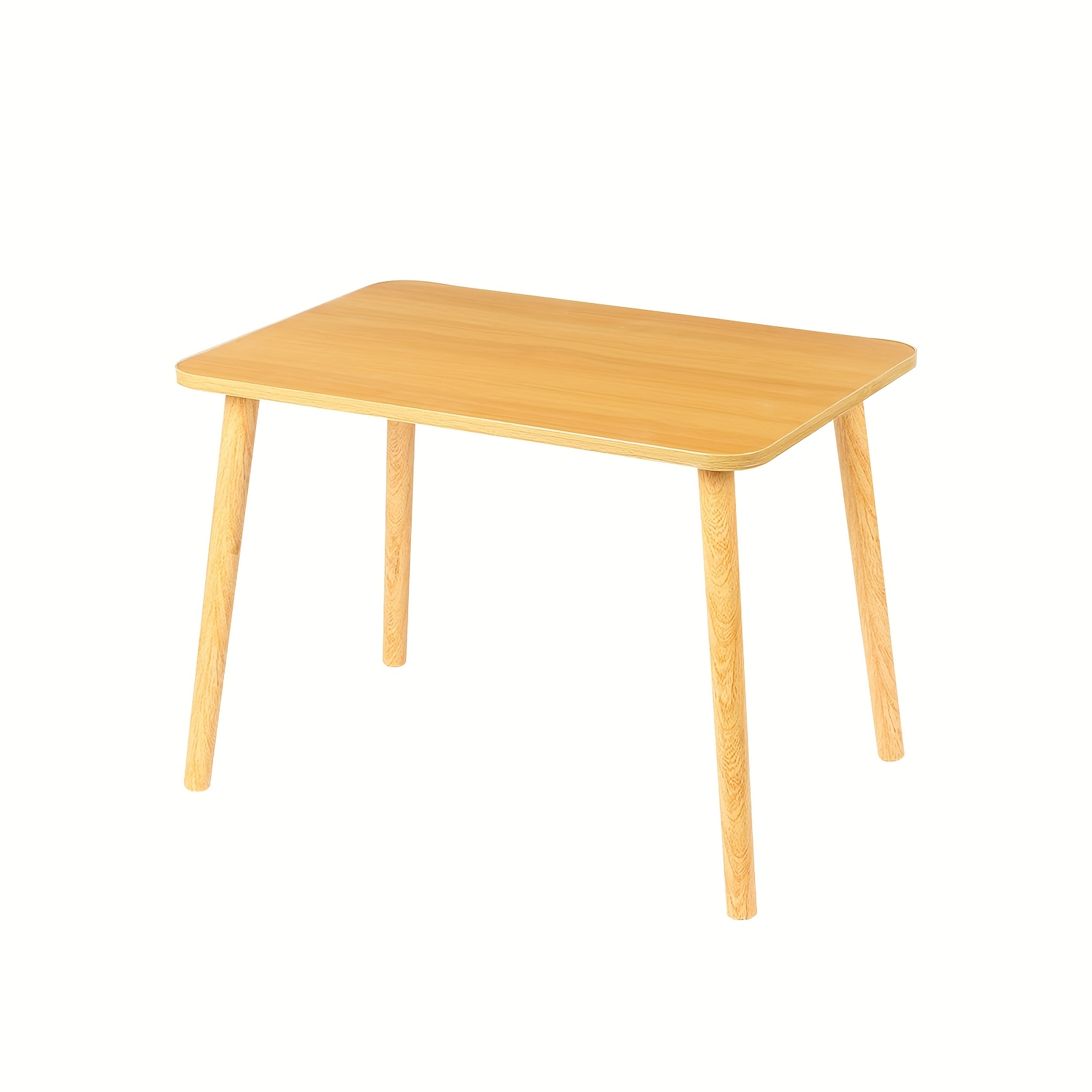 Yellow Rectangular Coffee Table, Desk, Living Room Side Table, Ideal For Living Room And Study