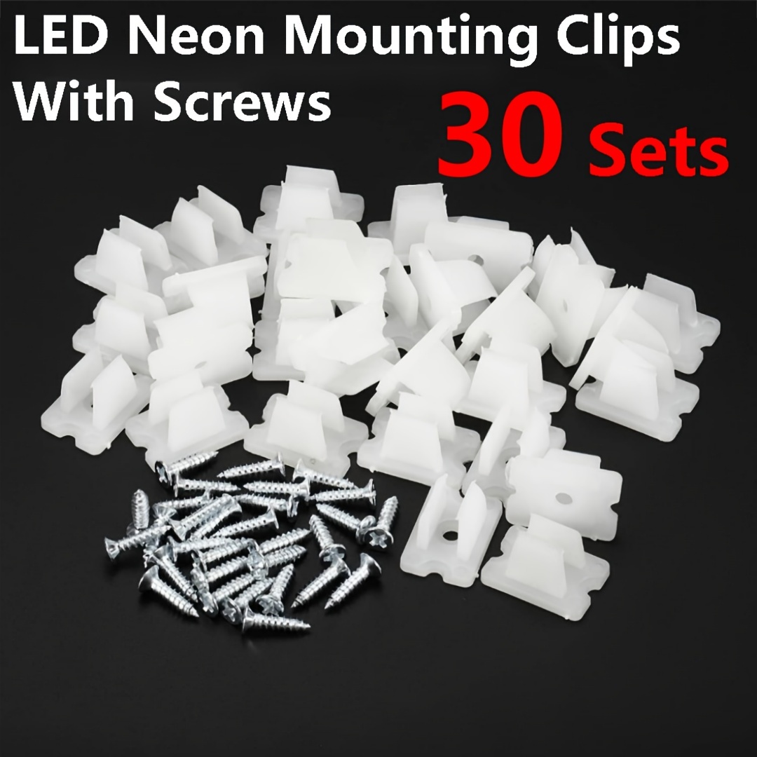 

30 Led Strip Mounting Mounting Fixing Clamps Fit 5mm To 6mm Led Strip ,