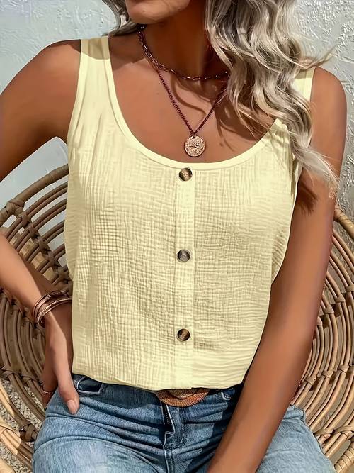 elastic texture simple versatile vest