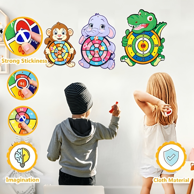 12pcs Colorful Sticky Ball Throwing Game Set