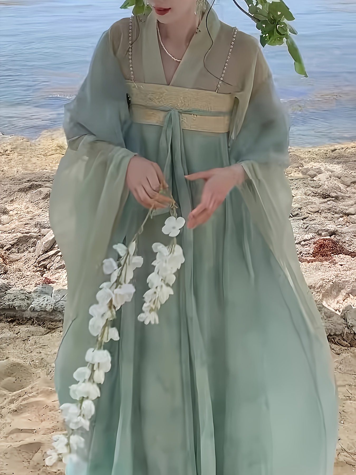 green hanfu sold on Temu Canada
