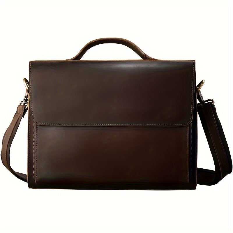 Simple cheap leather briefcase