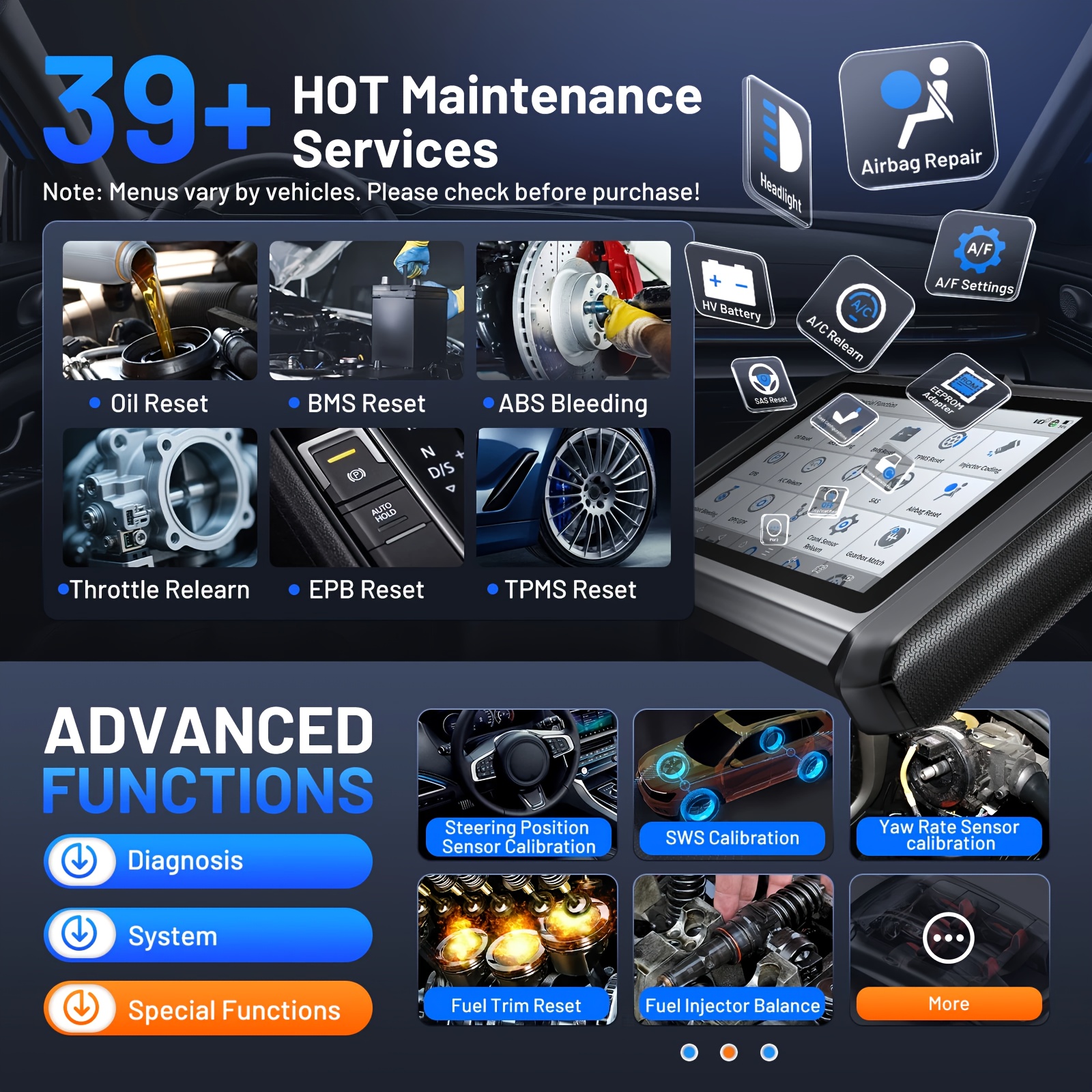 XTOOL D7W Wireless OBD2 Scanner Diagnostic Tool 2026 AI-Assisted Bidirectional Scan Tool Upgraded of D7/D7S/D7BT, ECU C0ding, 39+ Resets, CAN FD & DoIP, All System Scanner for Car, 3-Yr Update