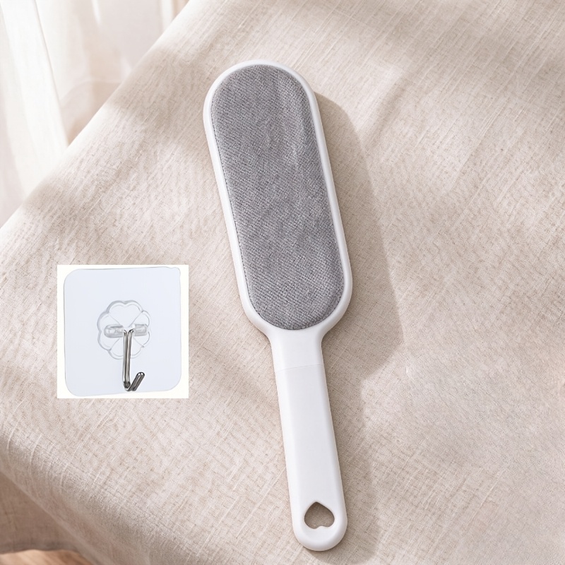 TEMU 2pcs Anti-static (1pc De-snoozing Brush And 1pc Storage Hook), Clothing Cleaning Brush, Pet Hair Cleaning, Random Style, No Electricity Needed,