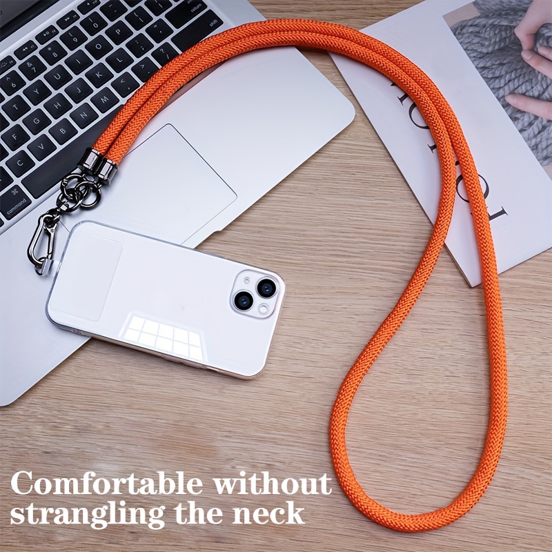 

Versatile Nylon Lanyard For Phones, Keys & Wallets - Detachable, Anti-theft Design With Patches Included