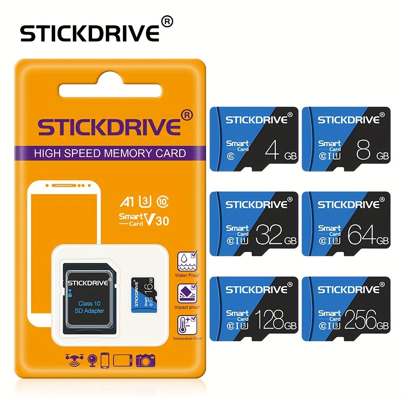 

Stickdrive Tf Sd Card - Class 10, U3 Compatible, Drive For Smartphones & Cameras - In 4g, 8g, 16g, 32g, 64g, 128g, 256g