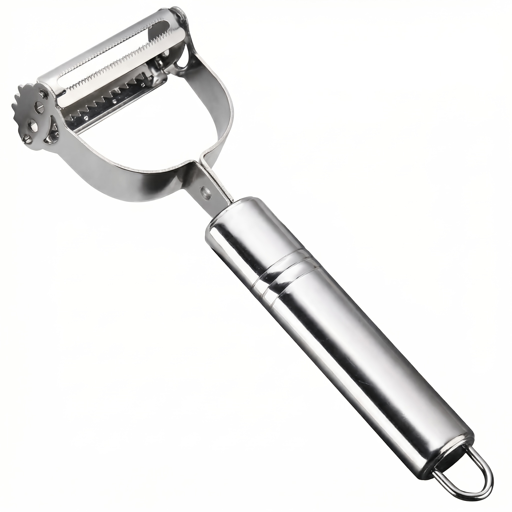 1 stainless steel peeler multi function kitchen vegetable peeler and slicer all purpose potato peeler fruit and vegetable slicer manual food processor   kitchen enthusiasts ideal mothers day gift