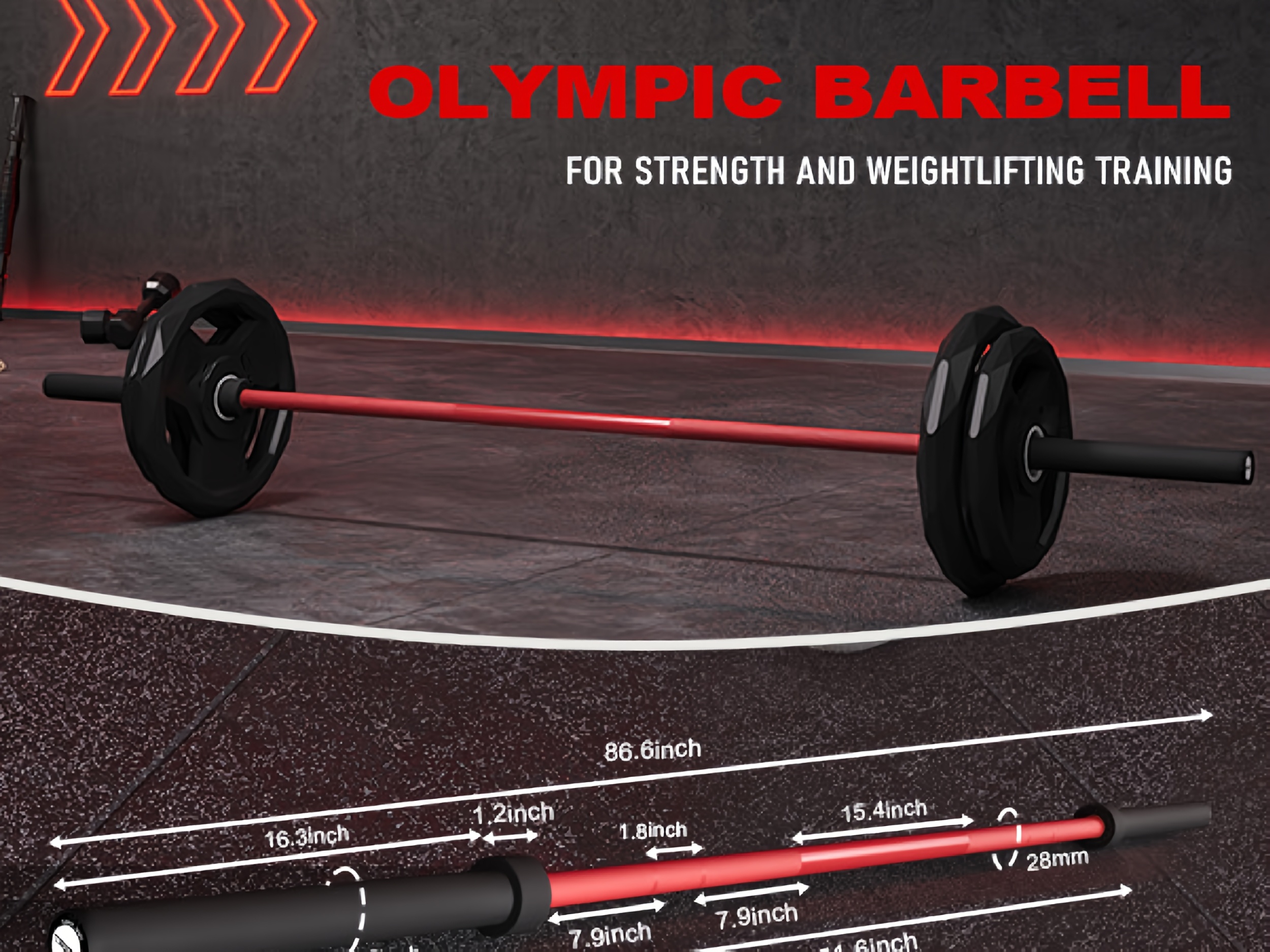 barra 7ft barra pesas levantamiento pesas powerlifting barra Temu