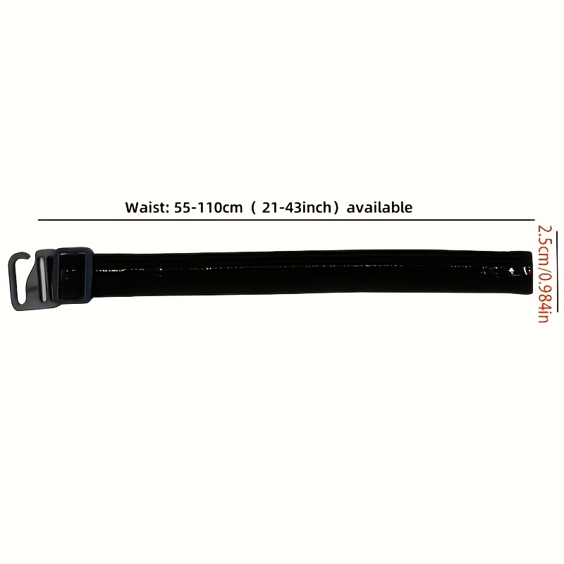 [non-slip Belt] Non-slip Adjustable Belt | Non-slip Elasticized Grip, Adjustable , Suitable For Formal Occasions, Black Compact Drawstring, For Suit Pants - Wear With Pieces