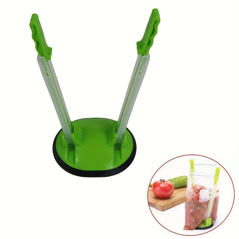 TEMU 1pc Of Adjustable Bag Holder - A Vertical Organizer For Trash And Food Storage Bags, Designed For Countertop Or Cabinet Mounting, A Kitchen