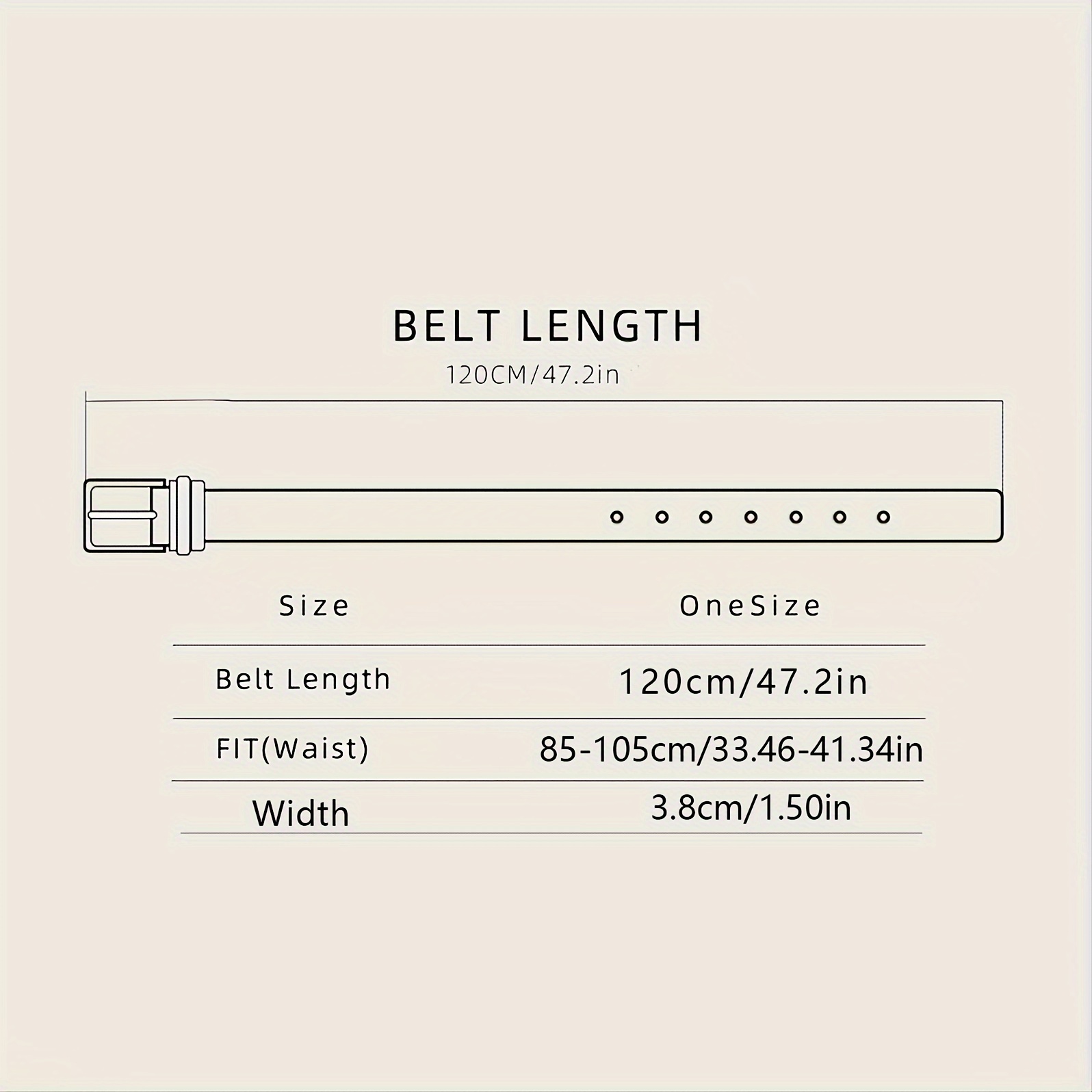 Men's Belt with Unique Square Cross & Eagle Feather Buckle