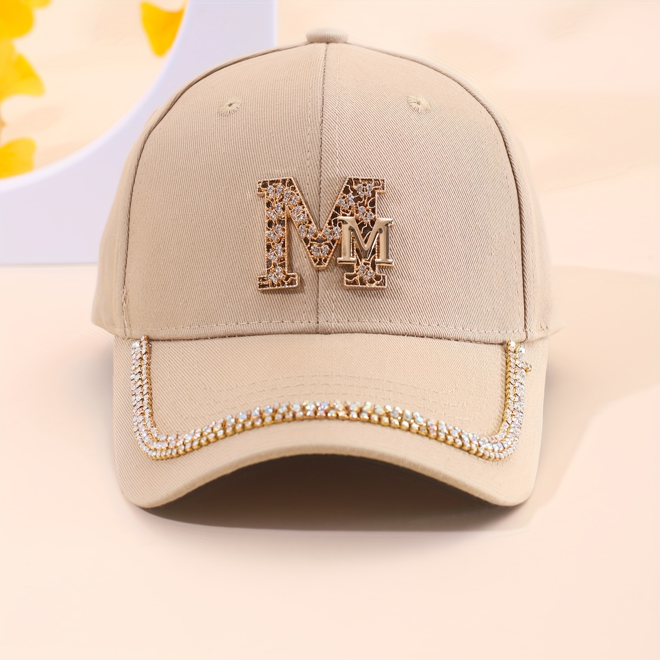 

Casquette De Baseball Décorative En Strass, Ajustable En Monochrome, Chapeau À Visière Pour Le Soleil, Décontracté Et Adapté À L'extérieur, Pour Toutes Les Saisons.