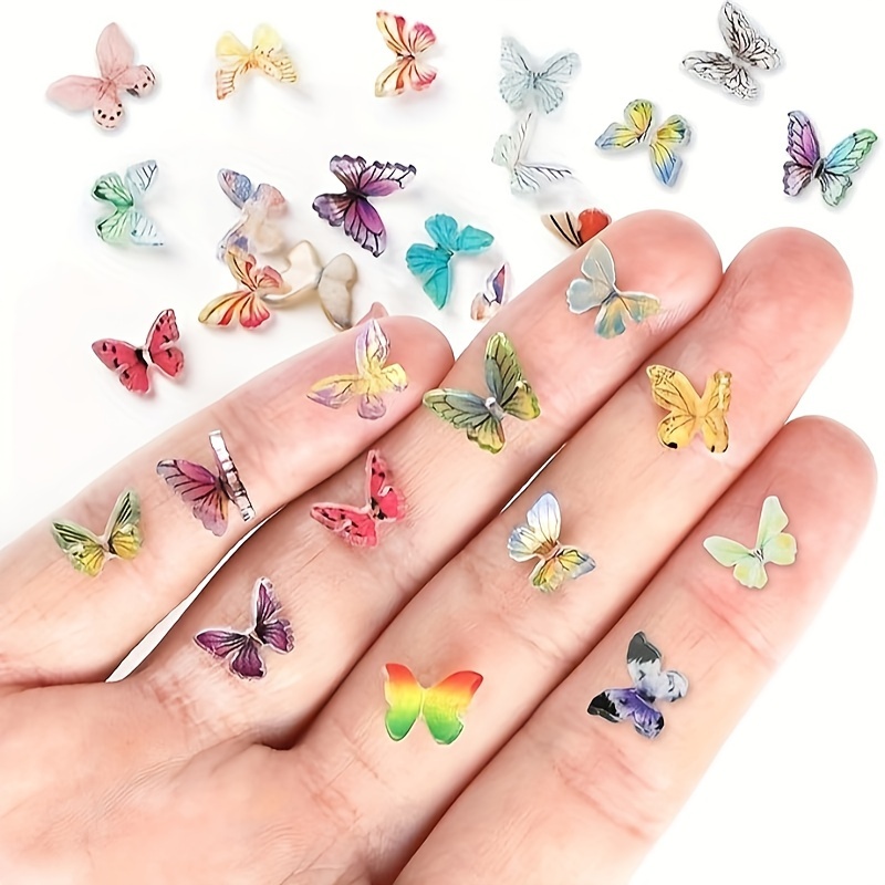 

Gdgdsy 20pcs Mini Resin Butterflies - Durable Non-electric Fairy Garden Accessories, Terrarium Decorations, Micro Landscape Ornaments In Assorted Styles