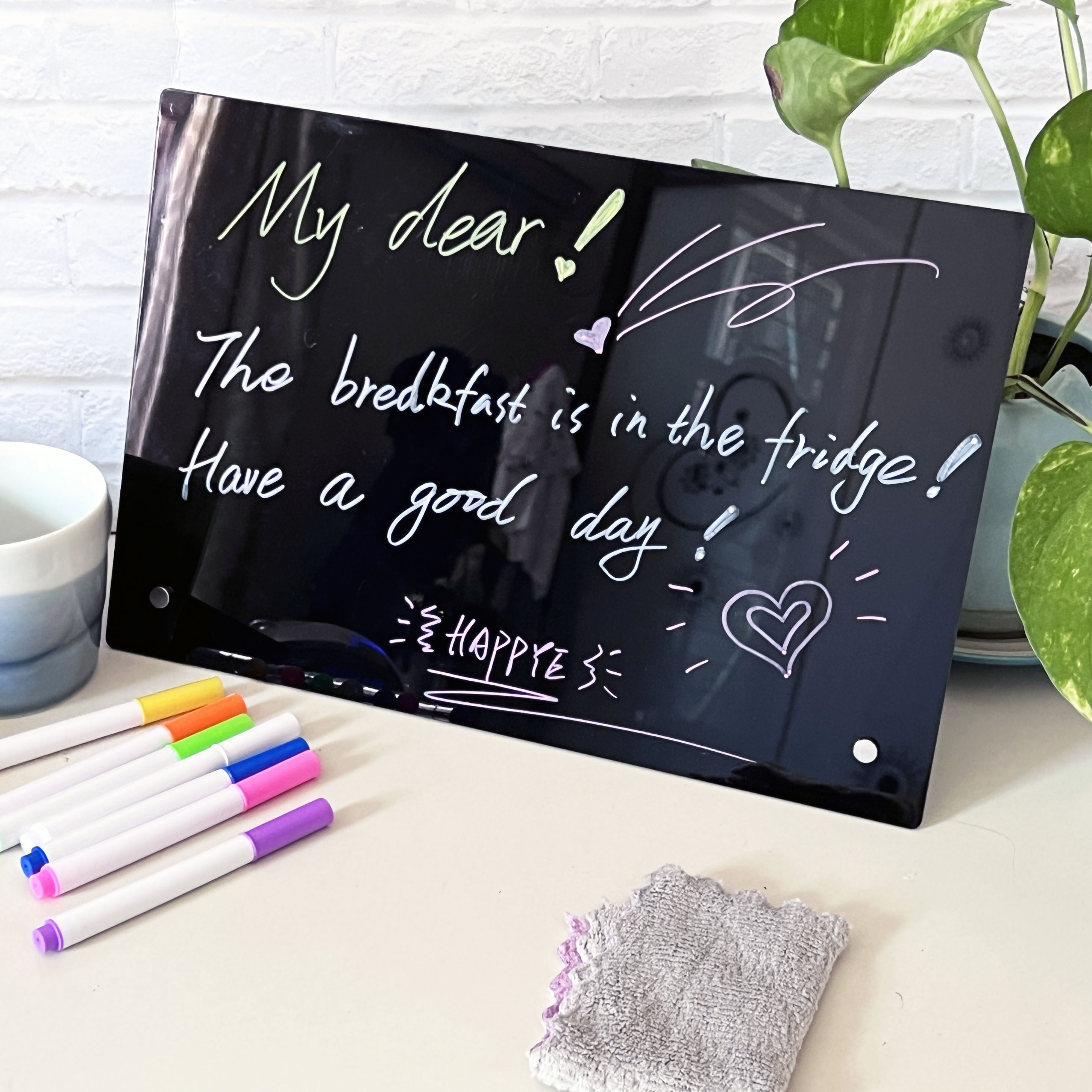 Acrylic Planning Board Stand Dry Erase Desktop Memo Pad Temu