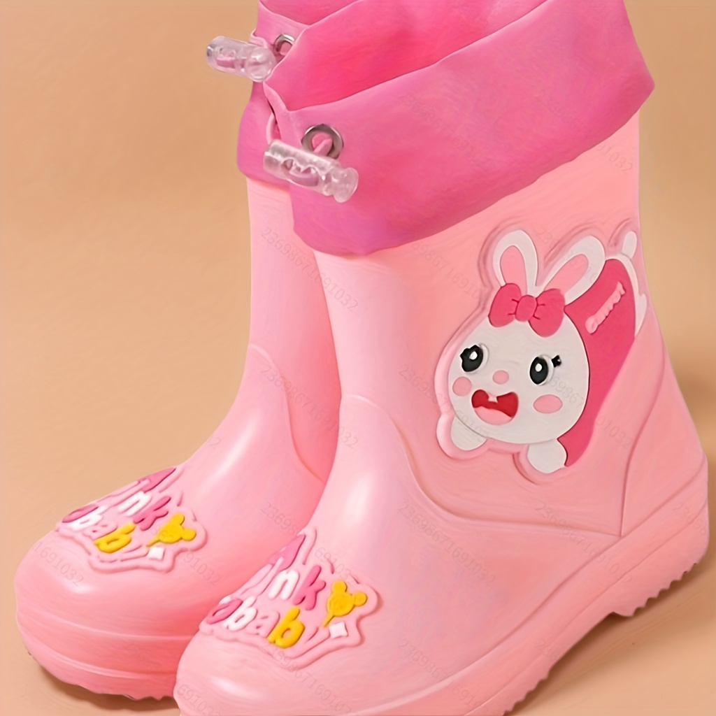 par de botas de chuva infantil com estampa de Temu Brazil