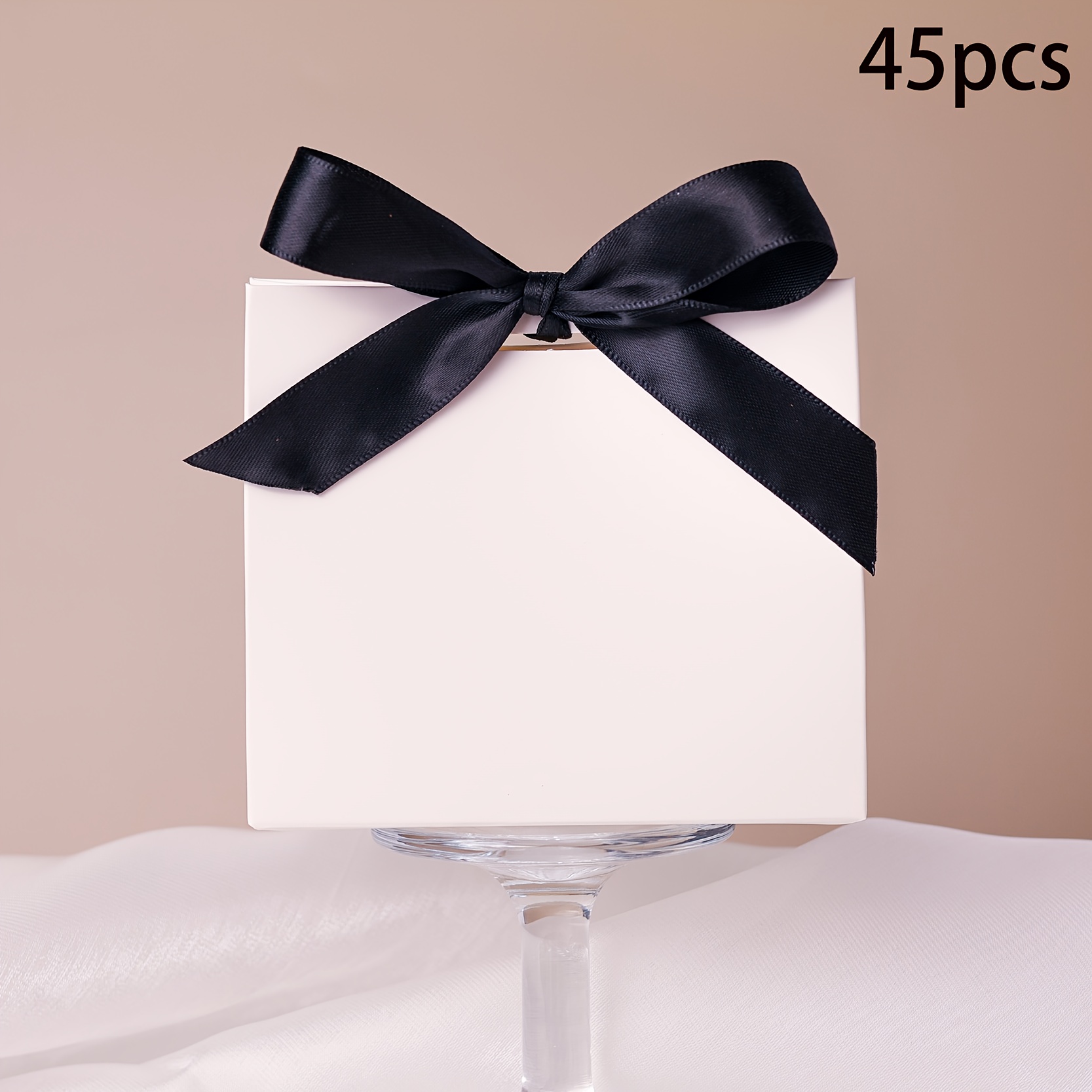 TEMU Gift For Her/him Set Of 45 Mini Gift Bags - Blank Wedding Gift Boxes - Birthday Party Wrapping With Ribbons - Paper - Wedding Gift Boxes -