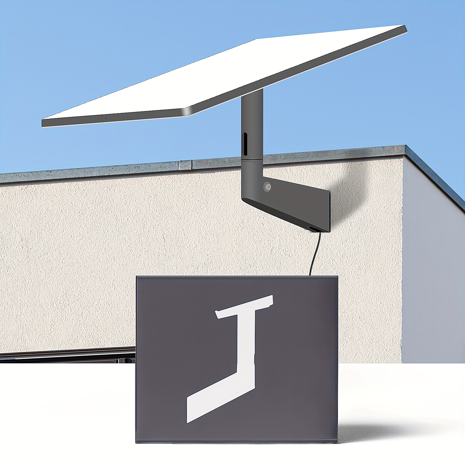 Support Starlink Gen 3, Kit de montage Starlink à angle réglable avec adaptateur de tuyau Support mural/Support sur toit Starlink