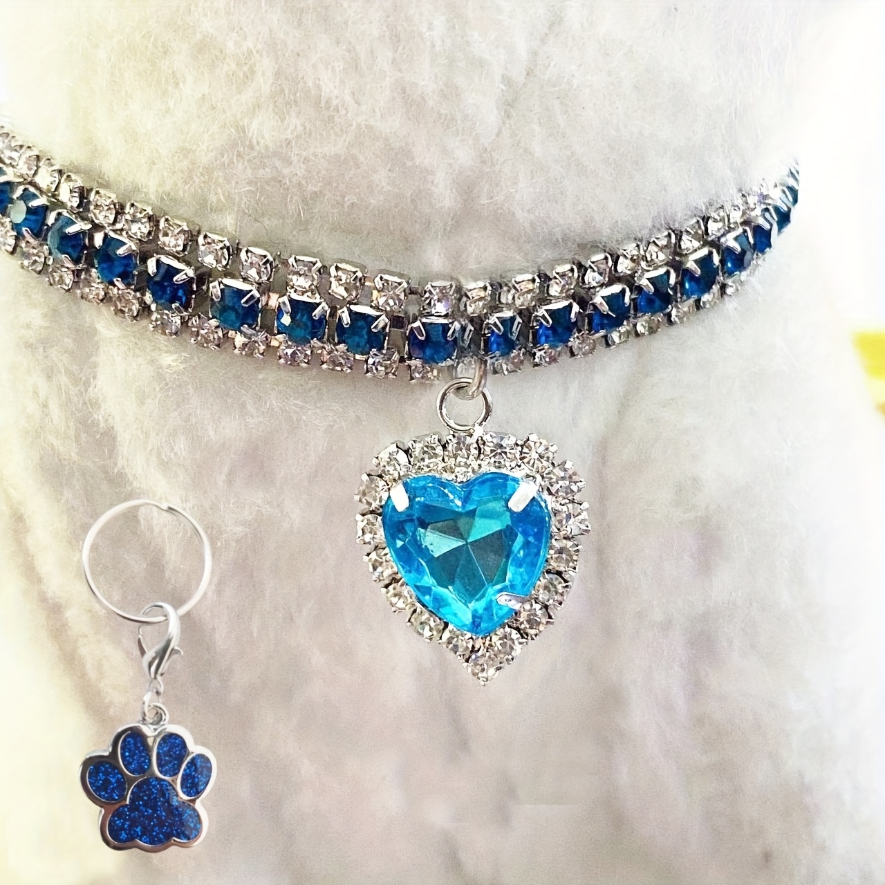 TEMU 1pc Personalized Trendy Shiny Pet Necklace Pendant â Customizable Name Tag For , Fits All Pets, Fashionable & Stylish, Perfect For Outdoor