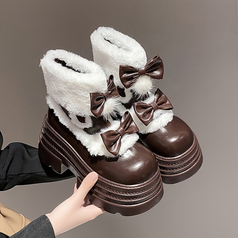 Schuhe Stiefel FÃ¼r Kleine Frauen Damenschneestiefel Dicker