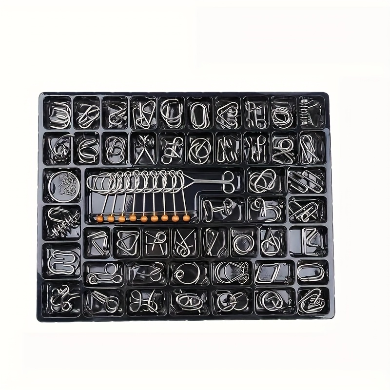 50pcs set metal intelligence unlock puzzle luban lock hole - Temu