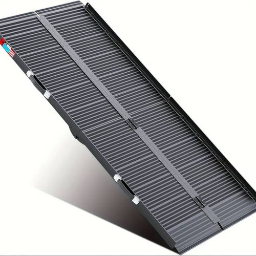 black portable ramp 2 3 4 5 6 7 8ft no sew non slip aluminum ramp folding portable ramps for home weight capacity up to 600 lbs