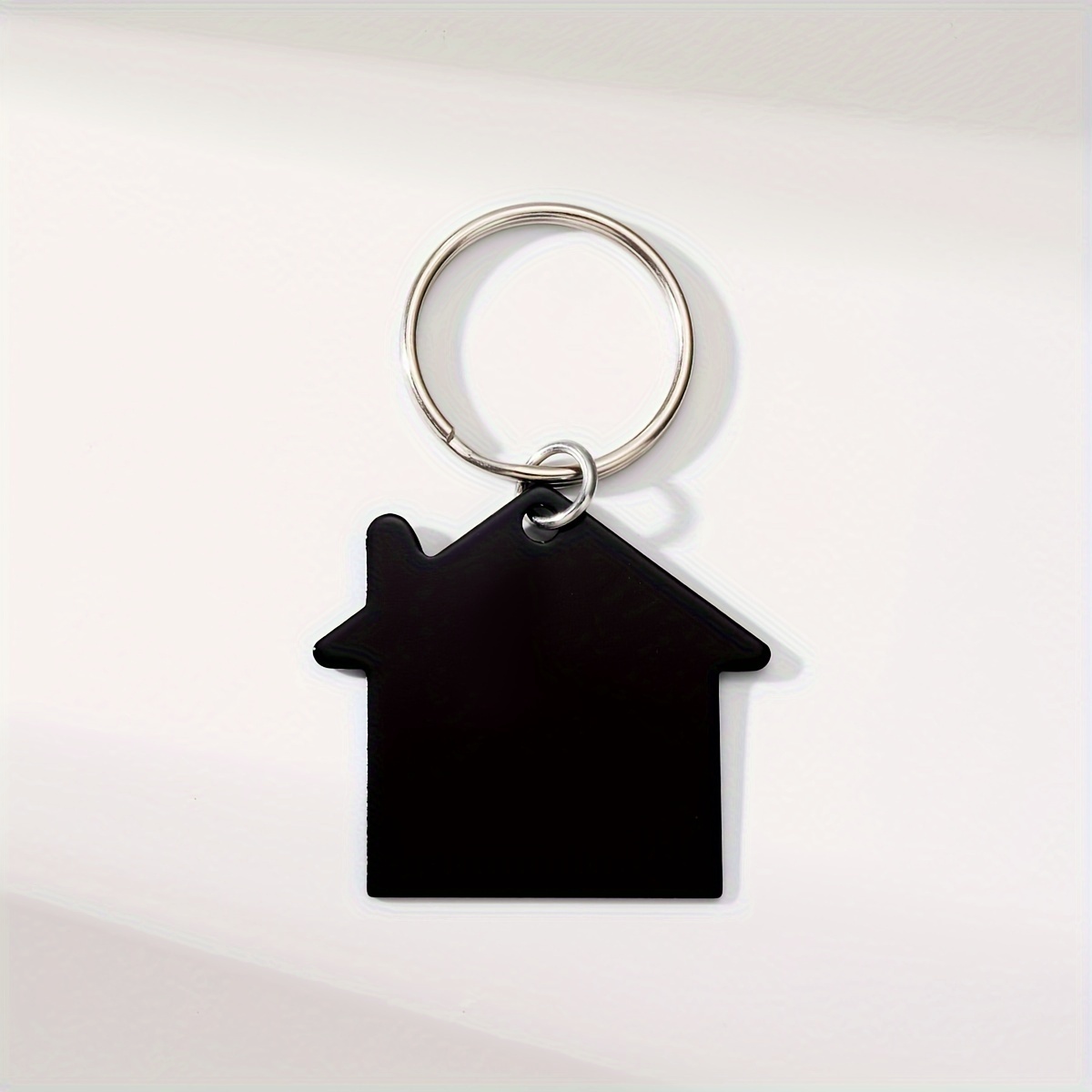 TEMU A Custom Stainless Steel Four-color Keychain Accessory, Featuring A For A . It's A Easy And For Moving Into A New House, Wishing Them Well In