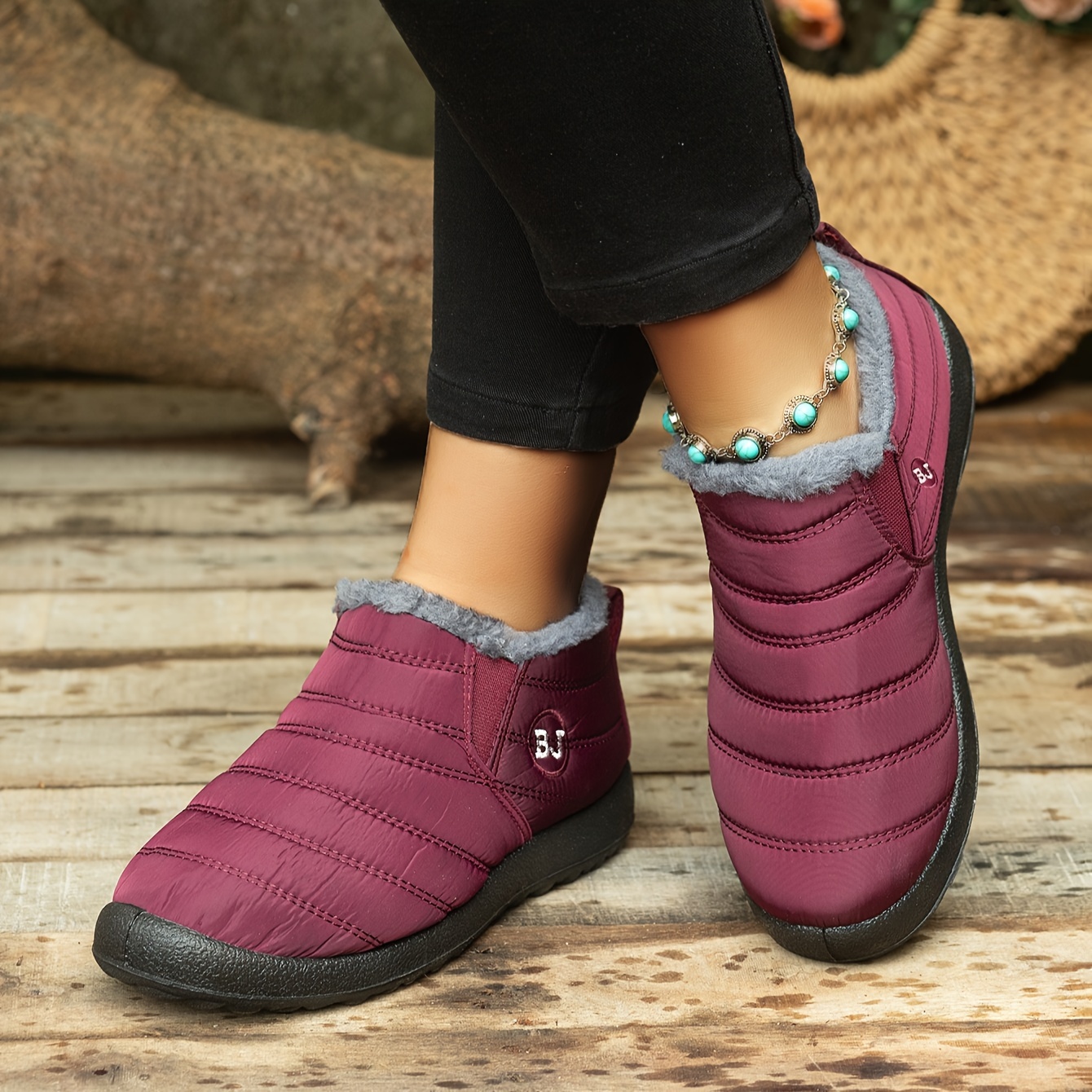 Super Cozy Winter Footwear with Thick Bottom