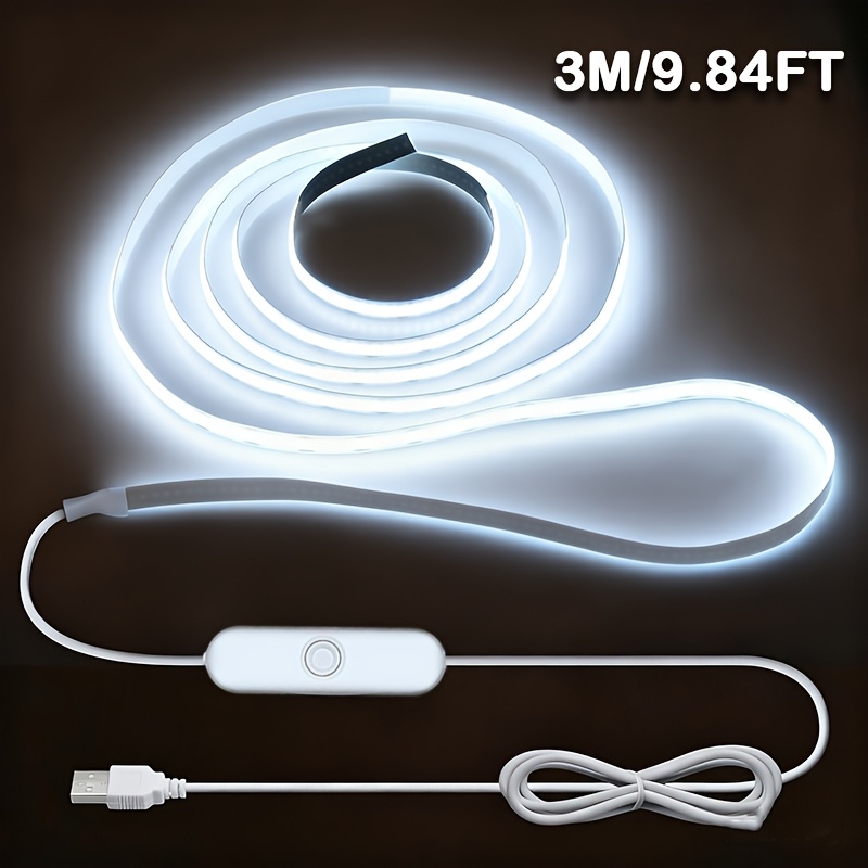 5v Usb-powered Led Light Strip, Usb-powered Operation, No Batteries Needed, For Home, Tv, Mirror, Room Decoration, Tv Backlight, Modern Lighting, Durable Lighting, For Home Decorators