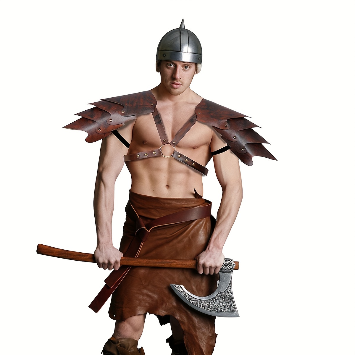 Medieval Warrior Brown Dress Up Clothing And Accessories - Toys