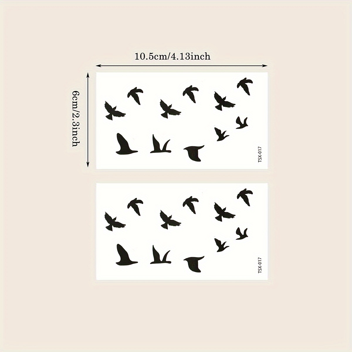 2-sheet Temporary Tattoo Stickers Suitable For & - Realistic Pigeon Bird & Pigeon Patterns, Waterproof Black Ink For Parties, Festivals, Themed Events - Application & Removal