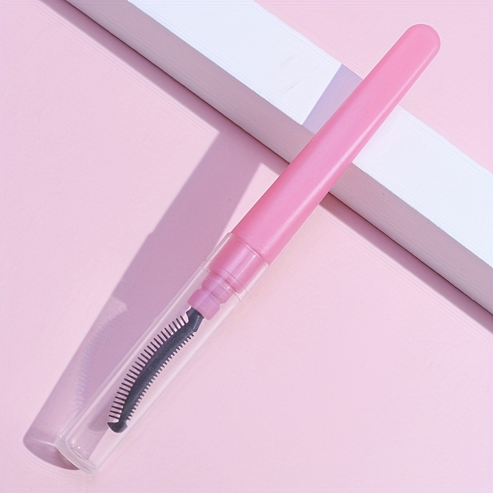 Eyelash Brush Soft Head With Dust Cover Travel Portable Eyelash Comb Eyebrow Brush Spiral Head Makeup Auxiliary Lash Grooming Tool