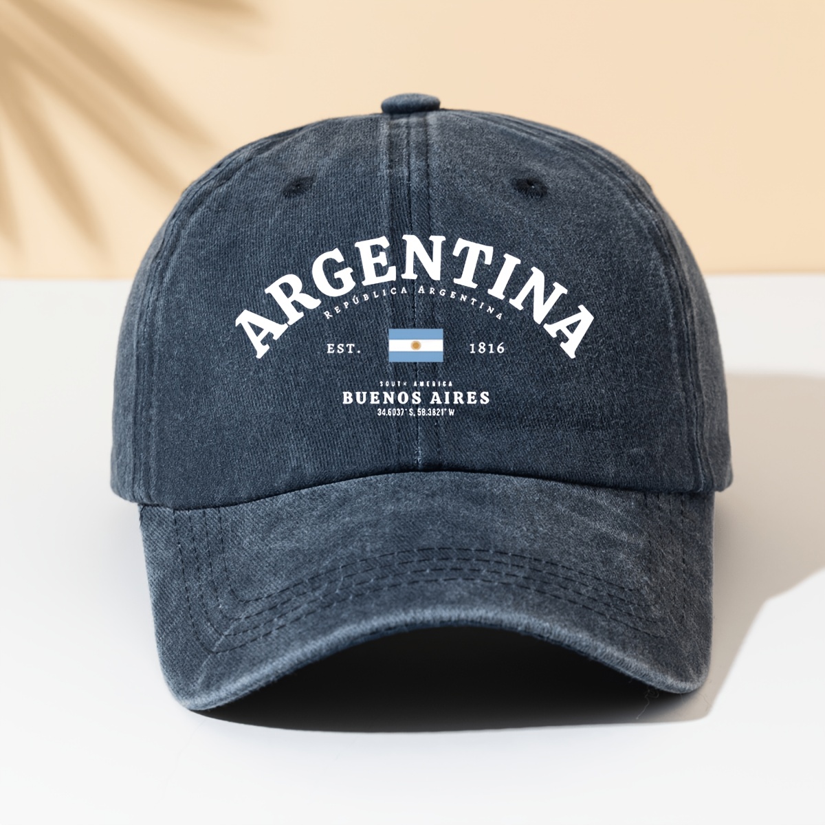 TEMU 1pc Fashionable Easy Washed Baseball Cap 