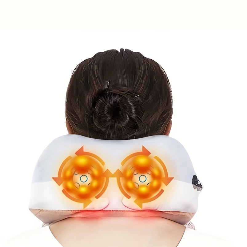 usb rechargeable electric u shaped massage pillow for neck support ideal for   home relaxation Product details 5