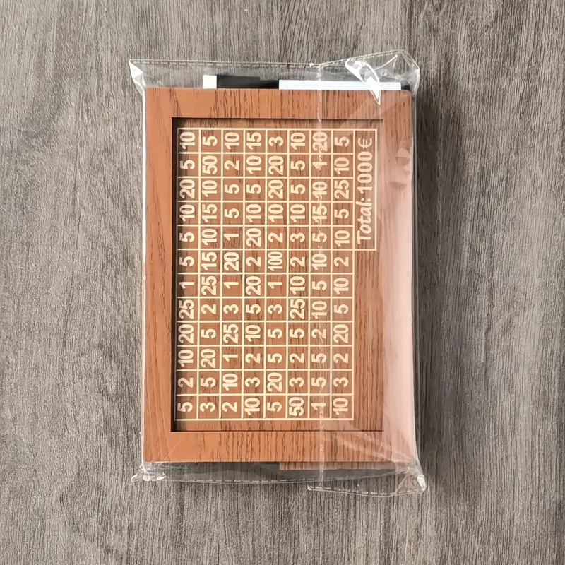 Salvadanaio In Legno Riutilizzabile Con Obiettivi Di Risparmio - Fino A 1000€, Per Adulti E Bambini - Foto 2