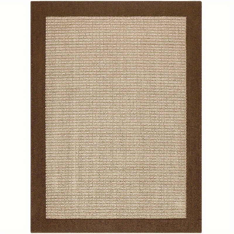 

Traditional Brown Area Rug - 5feet X 7feet - Perfect For Living Room, Bedroom, Dining Room, Kitchen, Or Home Office