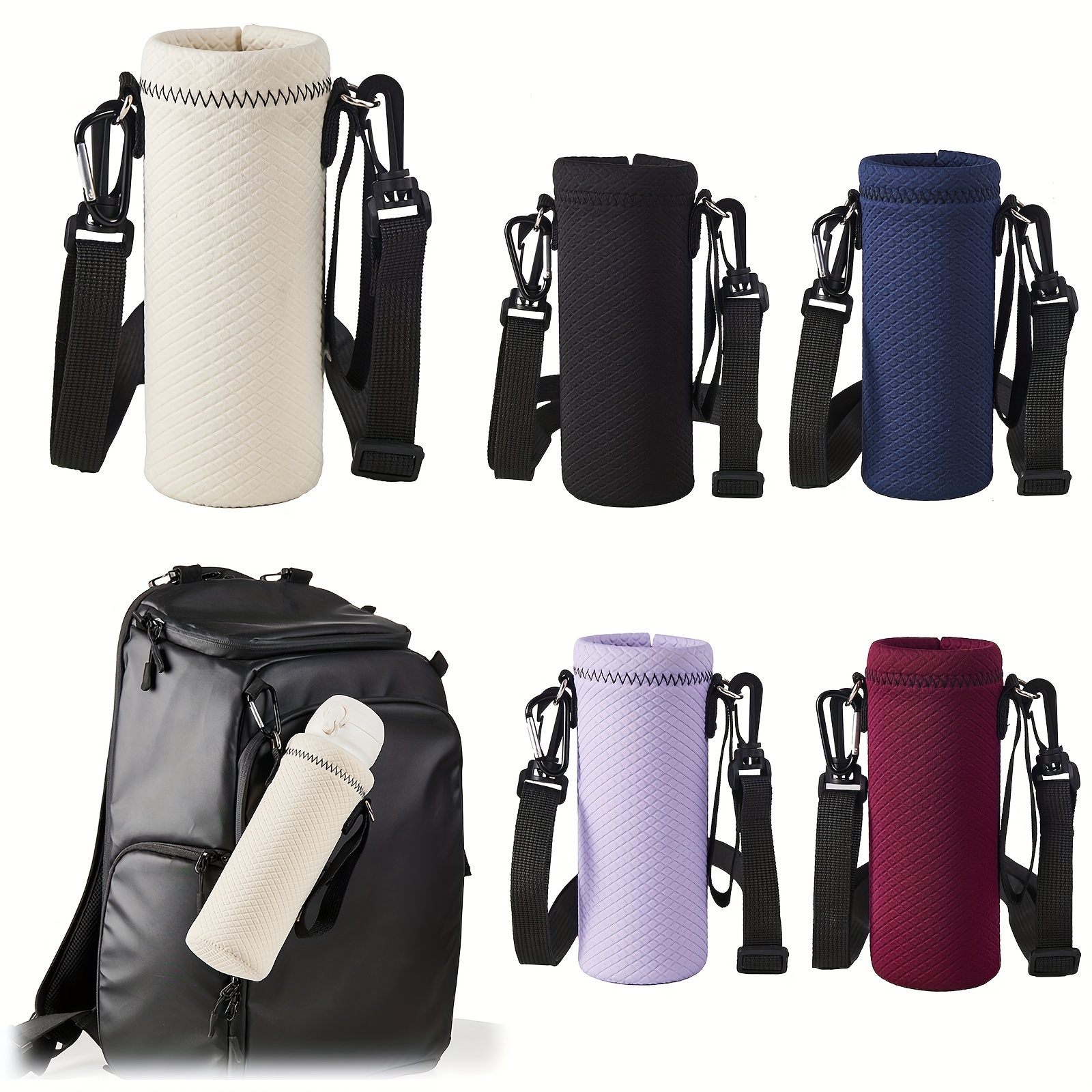 Water Bottle Holder Water Bottle Carrier with Adjustable Shoulder