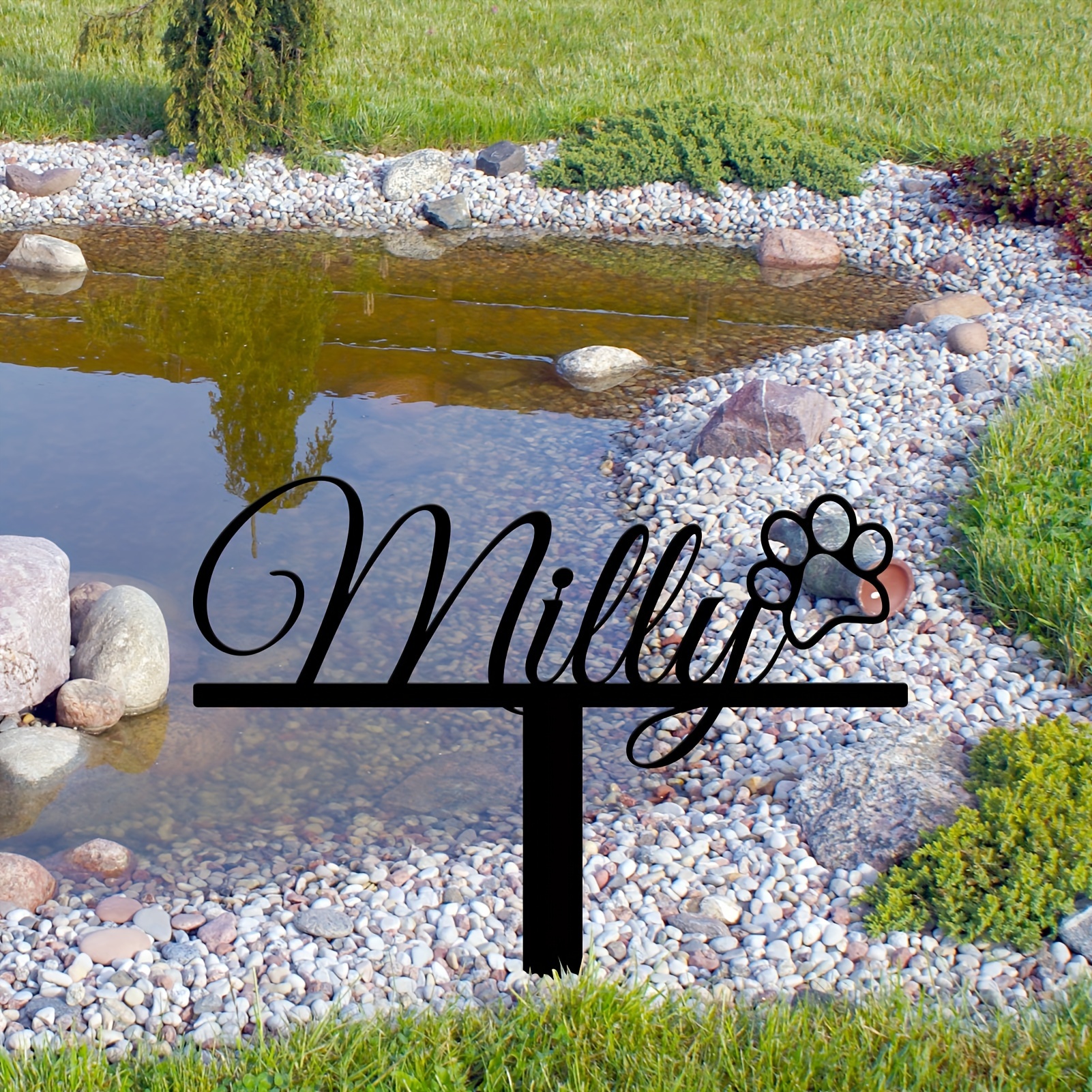 Personalized Pet Memorial Marker with Custom Name & Date