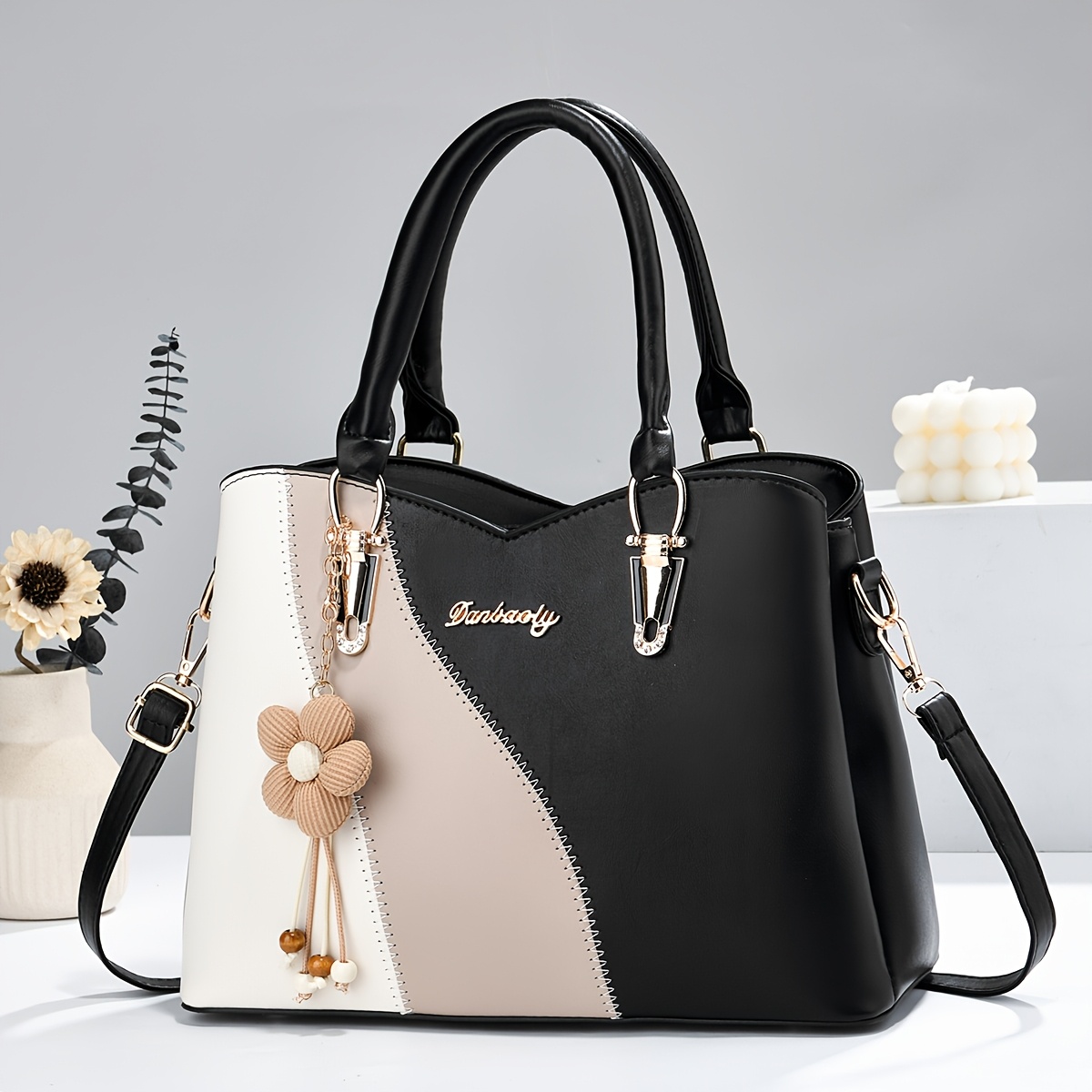 TEMU Sac à bandoulière unique pour femme avec un design texturé haut de gamme. Convient pour les d', les réunions décontractées et les quotidiens .