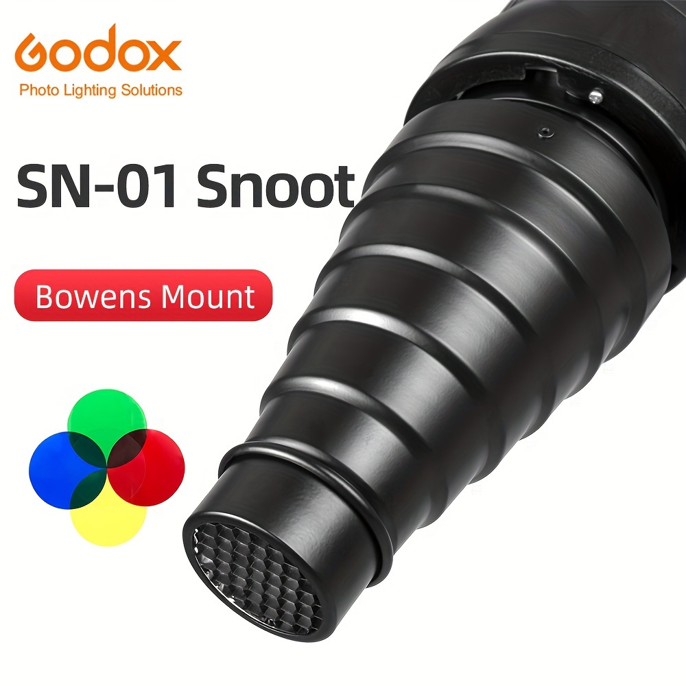 

Accessoire de photographie SN-01 à monture Bowens pour les vidéo flash LED de studio - Matériau ABS professionnel