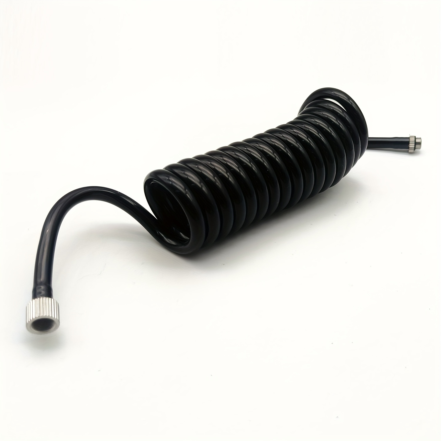 TEMU Universal 180cm Spring Tube Air Hose With Connector - Durable Pu, Flexible & Lightweight For Versatile Air Tool With M7 Connector