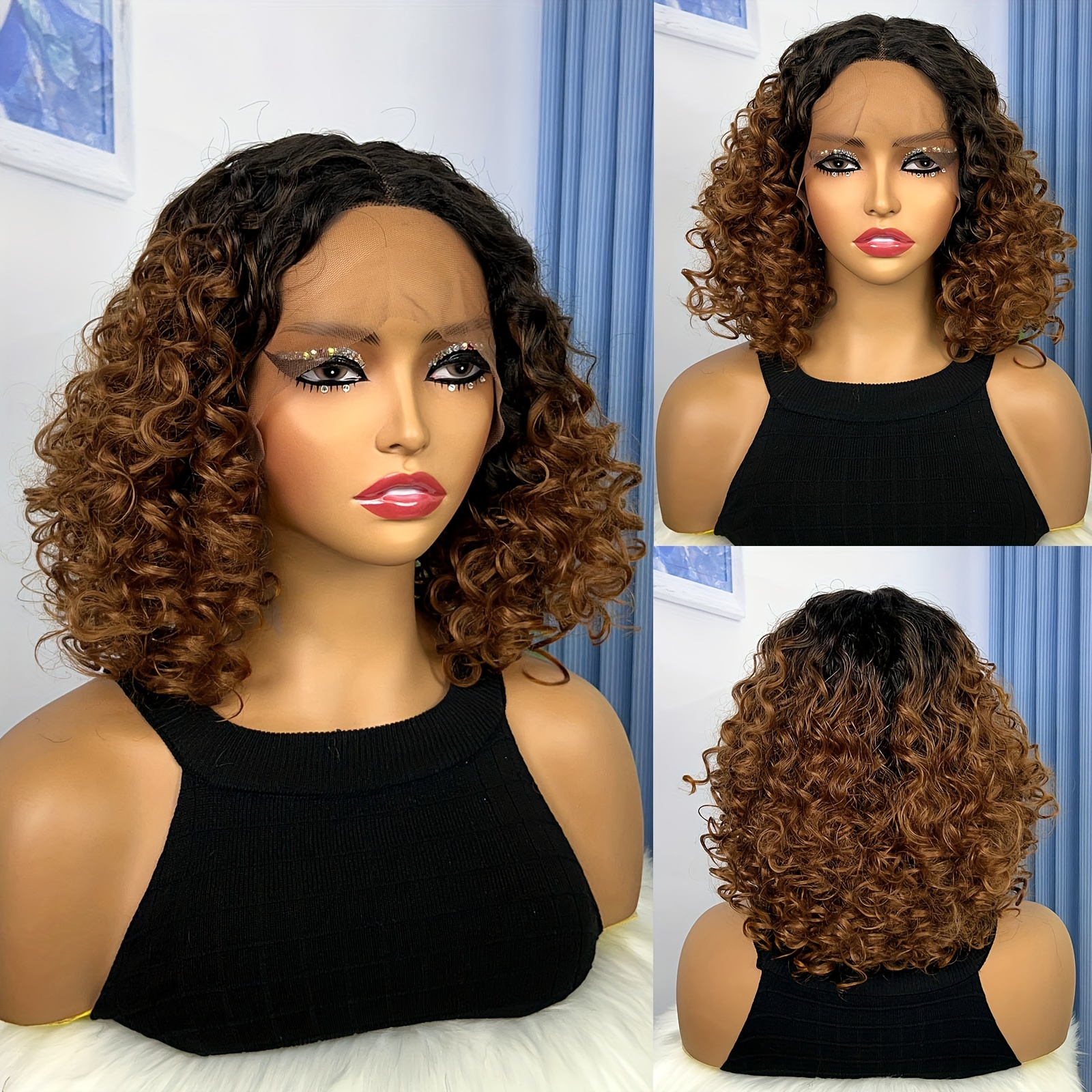Curly Afro Wigs For Black Women Temu Canada