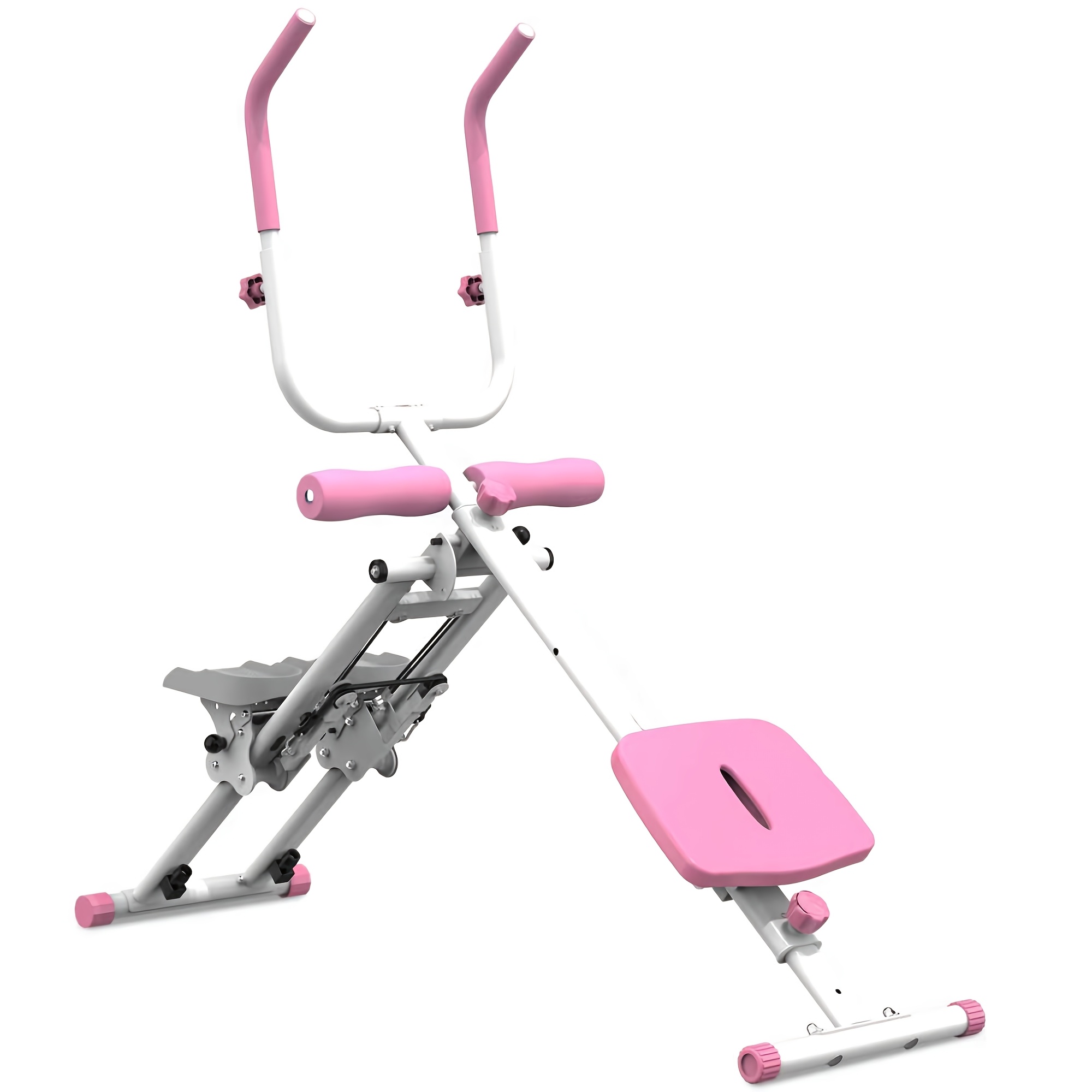 2-in-1 Folding Dumbbell Step Platform And Ab Workout Equipment Multi-functional For Home Gym Fitness Trainer For Full Ideal For Home Workouts, Without Battery