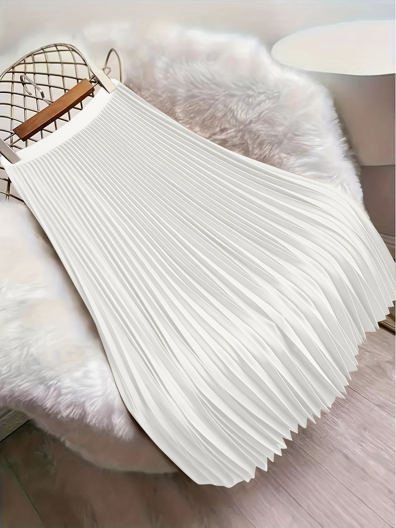 womens elegant high waisted a line midi dress vertical - Temu Mauritius