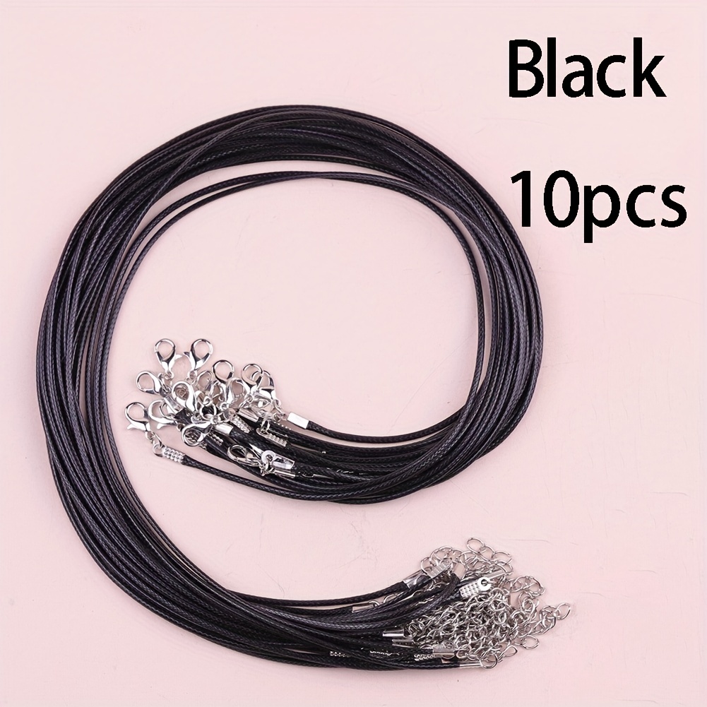 TEMU 10 piezas/ Ajustable de 1.5mm con Cierre para Hacer Joyas DIY Collar Pulsera