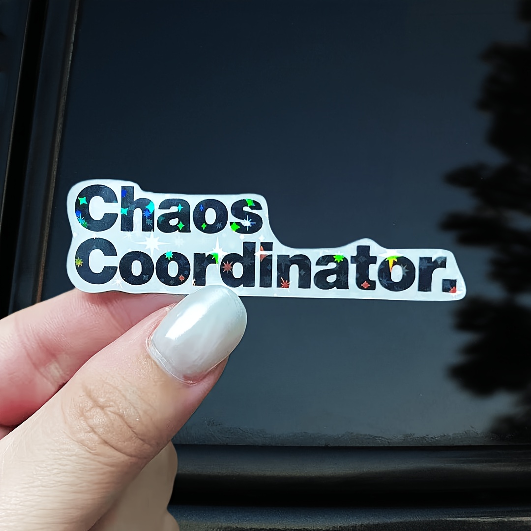 Coordinator Vinyl Decal – Matte Self-adhesive, Irregular Shape, Durable Plastic/glass/ Sticker For Car, Truck, Laptop, Window, , Use, Single Use, Glossy Finish
