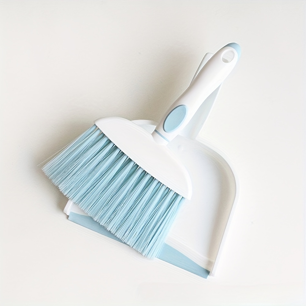 TEMU 1set Mini Broom And Dustpan Set-mini Whisk Set For Desk, Housekeeping, Office, Kitchen, Pet Nest, Car, Etc., Daily Cleaning Necessity Plastic