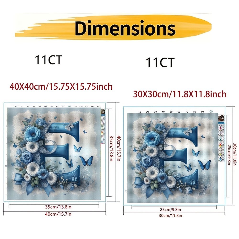 Complete DIY Cross-Stitch Frameless Embroidery Kit