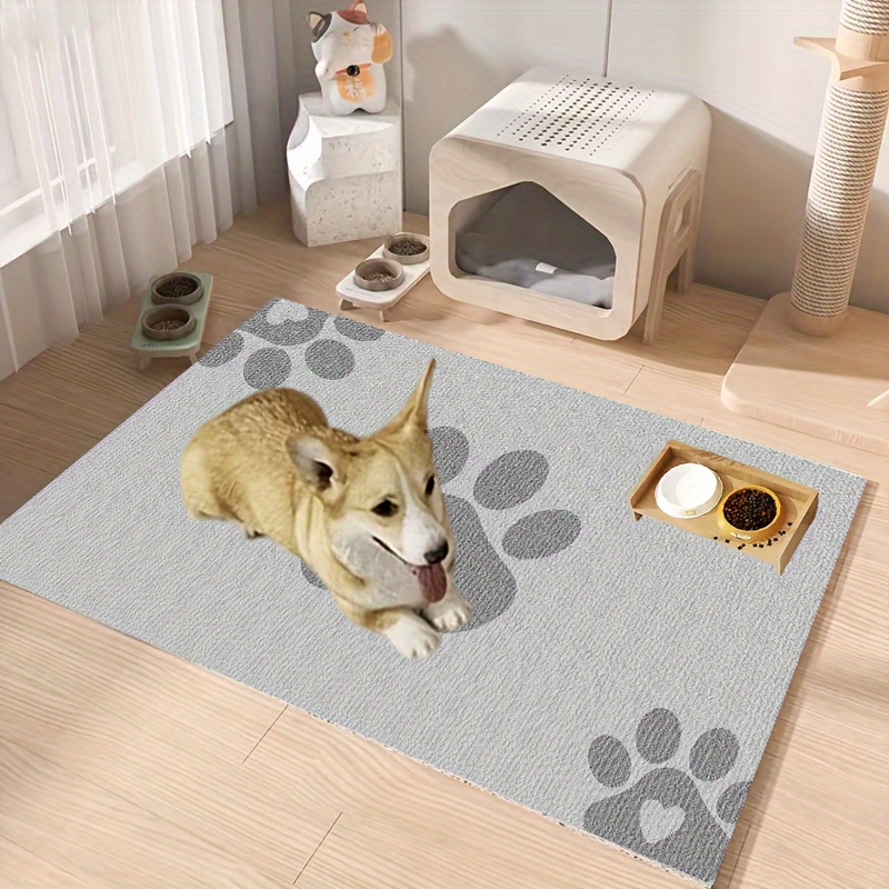 

Quick-dry Diatomaceous Paw Cleaner Mat - Non-slip, Leak-proof Pet Feeding & Entrance Rug For Easy