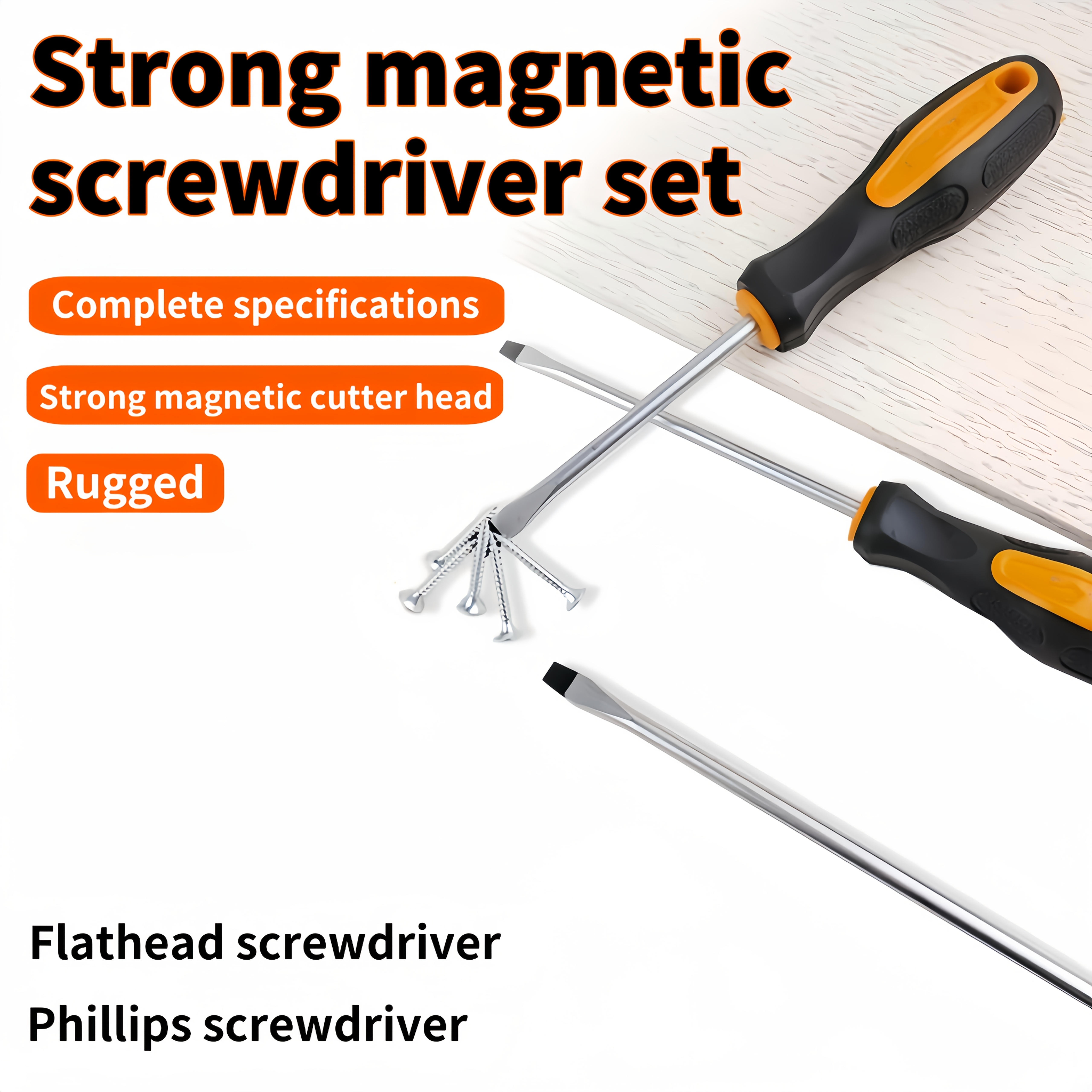 anthropometric magnetic screwdriver set with anti slip handle tamper proof anti static strong   single   and phosphated steel head style phillips and flathead screwdrivers ideal for professional industrial maintenance durable home use suitable for household auto repair and industrial work Product details 7
